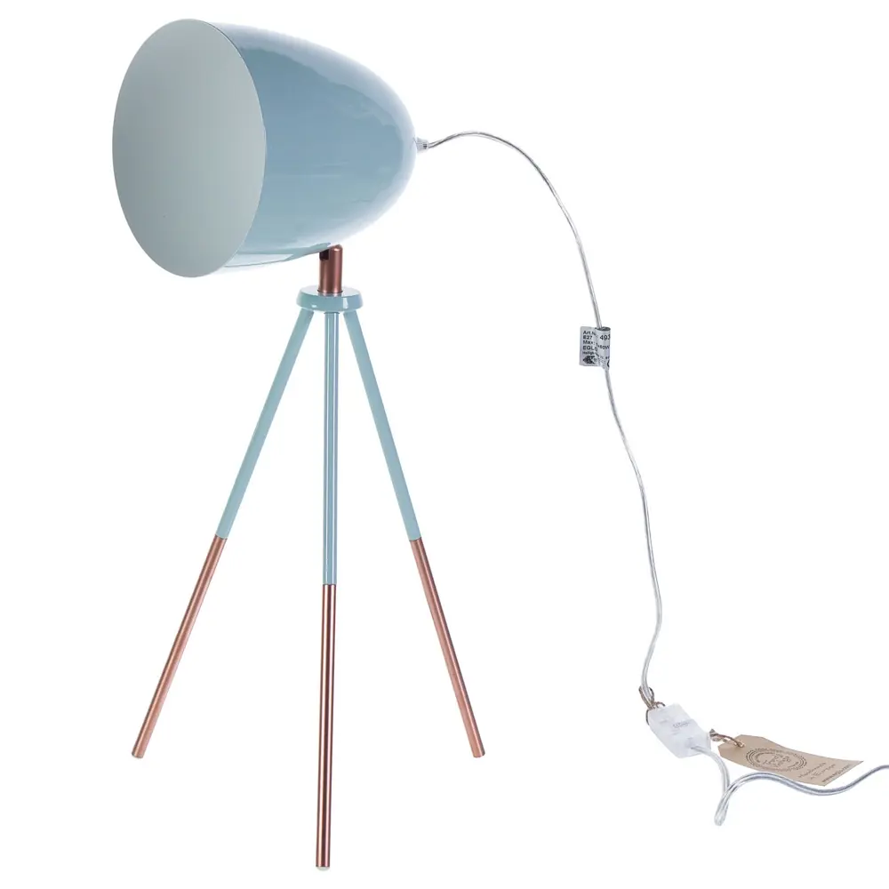 Настольная лампа «Dundee» 1xE27x60 Вт, цвет сталь мятная Eglo STLM-2111933 - Вид №1