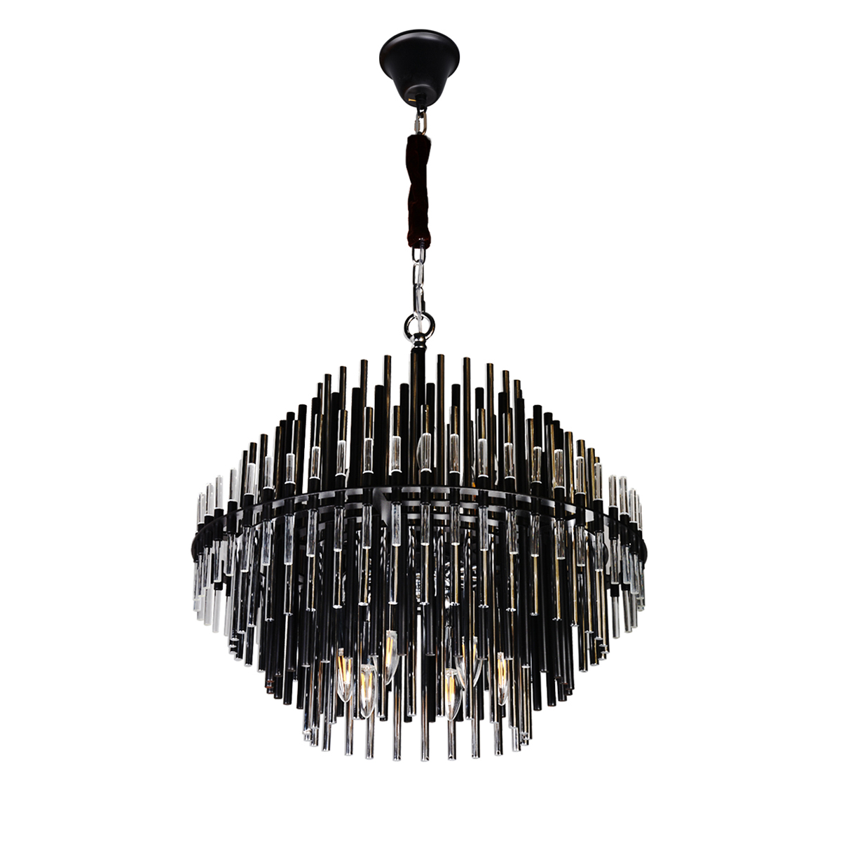 Подвесной светильник Emile от Delight Collection BRCH9043CR DELIGHT COLLECTION ДИЗАЙНЕРСКИЕ 243846 Прозрачный;черный  - Вид №1