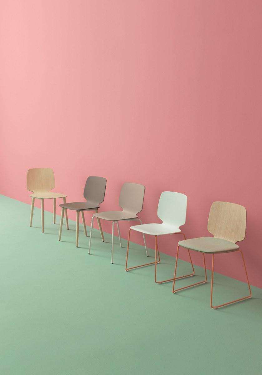 Pedrali Штабелируемый стул на салазках из технополимера Babila 2740 - Вид №6