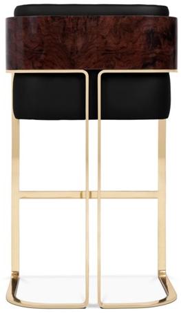 LUXXU Табурет высокий кожаный с подставкой для ног Nura sun-id-1486654 - Вид №2