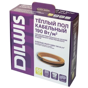 Нагревательный кабель для теплого пола DILWIS 8 м² 1520 Вт 89394477