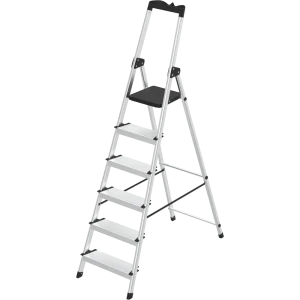 Стремянка Zalger алюминиевая 6-ступенчатая с лотком для инструментов 89386896