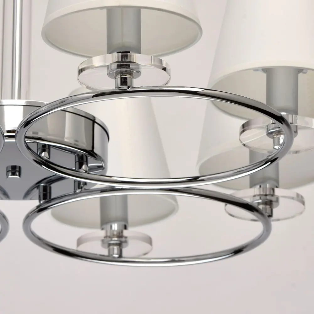 Люстра потолочная «Онтарио», 8 ламп, 16 м², цвет белый MW-Light STLM-2007585 - Вид №4