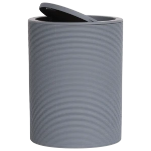Мусорное ведро SWENSA Koi 5 л - стильный серый контейнер для ванной 89380279