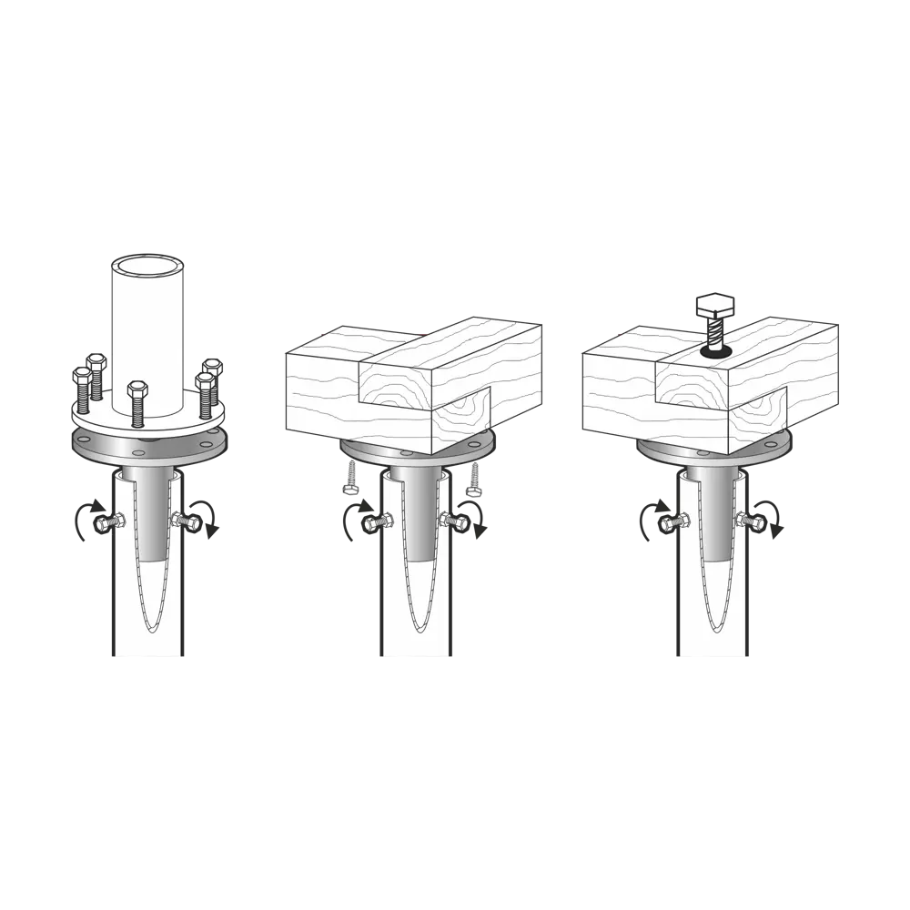 Оголовок-фланец BAU FMT 105x48x150 мм Santreyd STLM-2155411 - Вид №4
