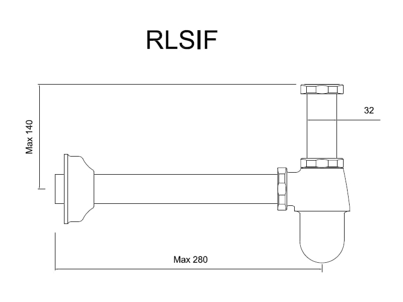 Металлический сифон для умывальника BLEU PROVENCE кухонные принадлежности ARCH-00152209 - Вид №2