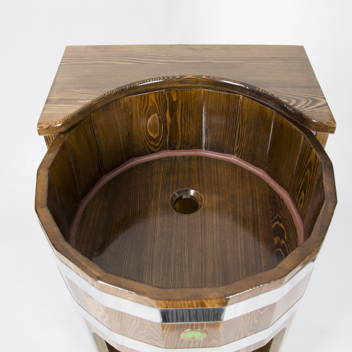 155 Умывальник - стойка прямая (лиственница морёная) Alyarus  - Вид №4