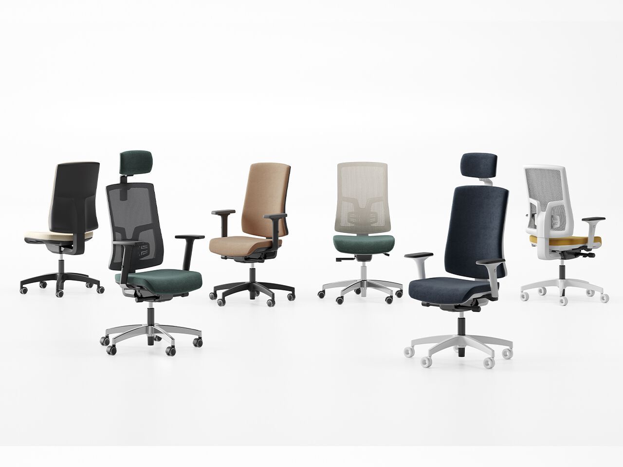 Ткань операционный офисный стул с подлокотниками FREZZA Kiku ARCH-00146085 - Вид №4