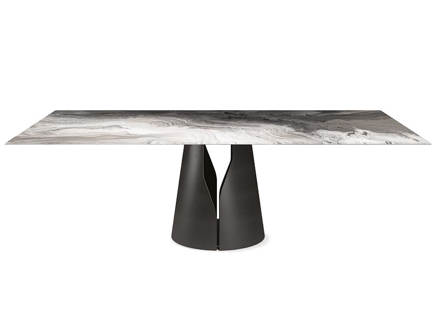 Стальной и стеклянный стол Cattelan italia GIANO CRYSTALART ARCH-00027109