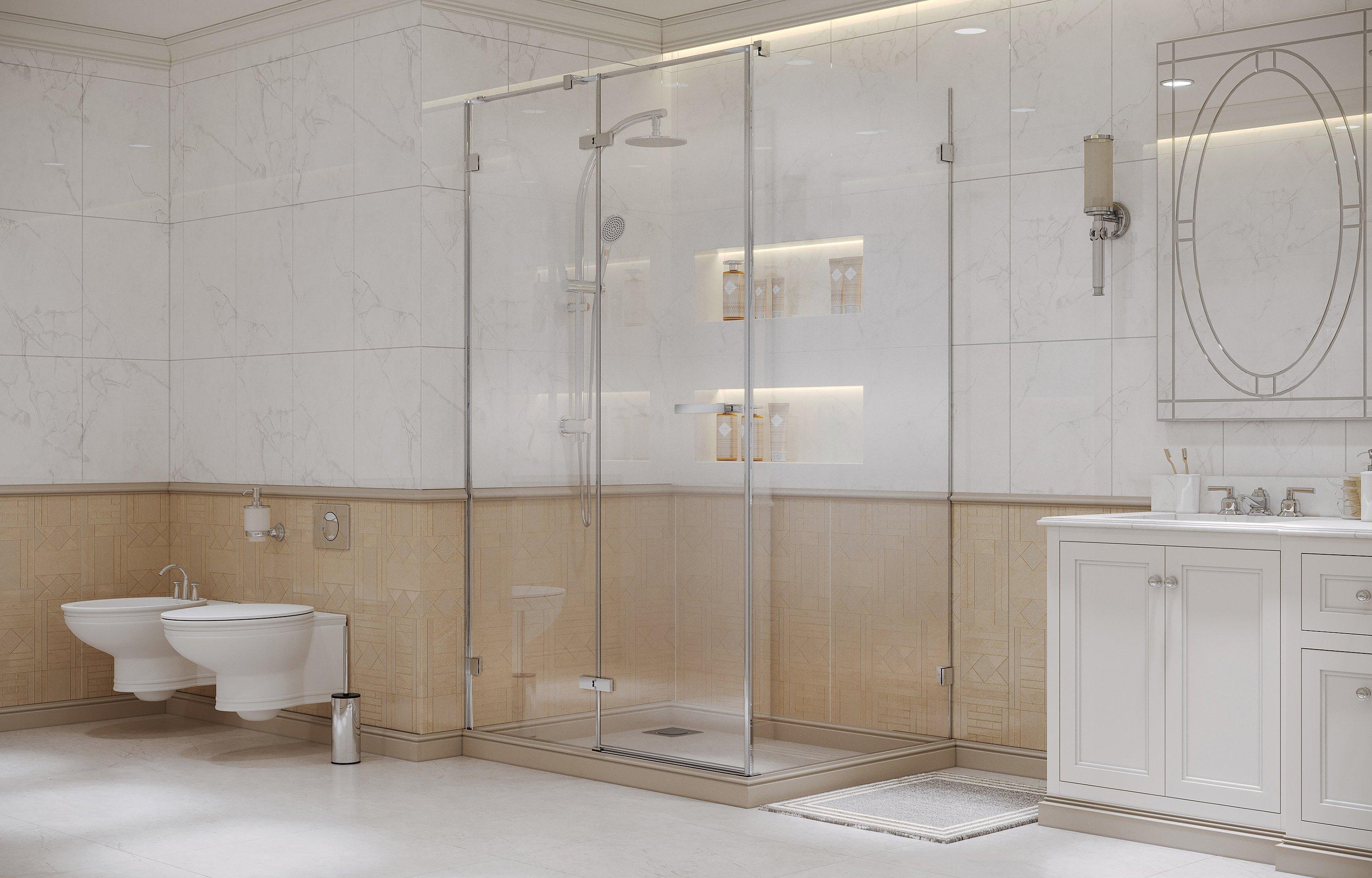 Душевое ограждение Ambassador Abner 10011103L (1200x800x2000), 1 место  - Вид №1