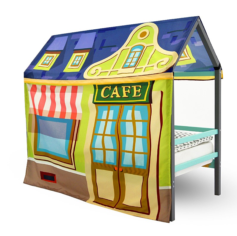 Накидка для кровати-домика Svogen игровая "Кафетерий" БЕЛЬМАРКО  00-3873212 Желтый Santreyd  - Вид №1