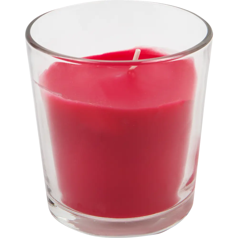 89369064 Свеча ароматизированная в стакане Клубника красная 8.5 см STLM-0816368 Santreyd 