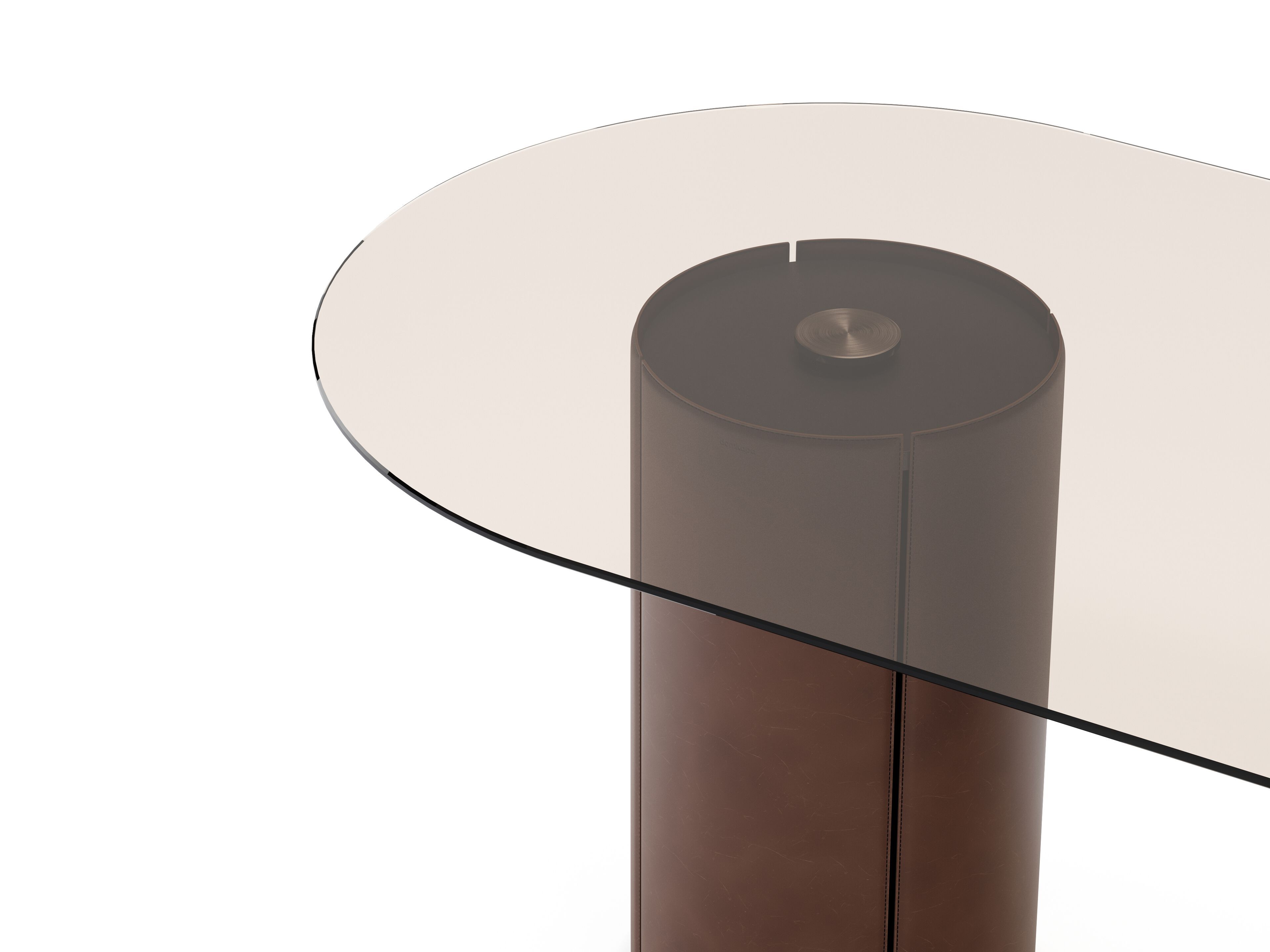 Стеклянный овальный обеденный стол Domkapa рука ARCH-00134550 - Вид №3