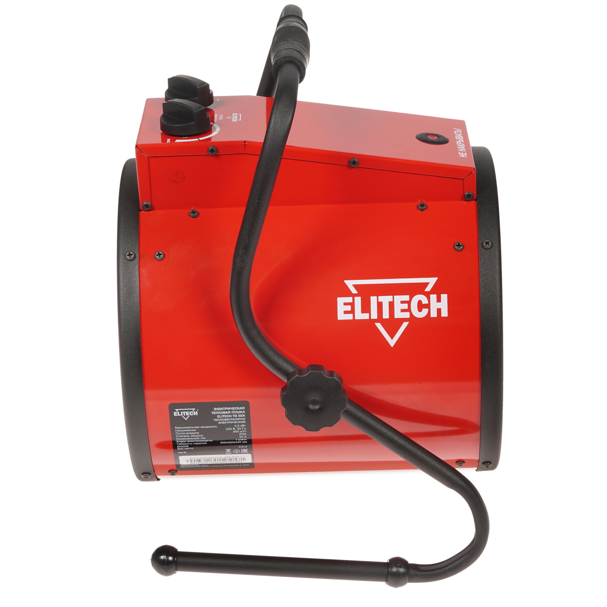 8195550 Тепловая пушка электрическая Elitech ТВ 5ЕК STDN-0030854 - Вид №3