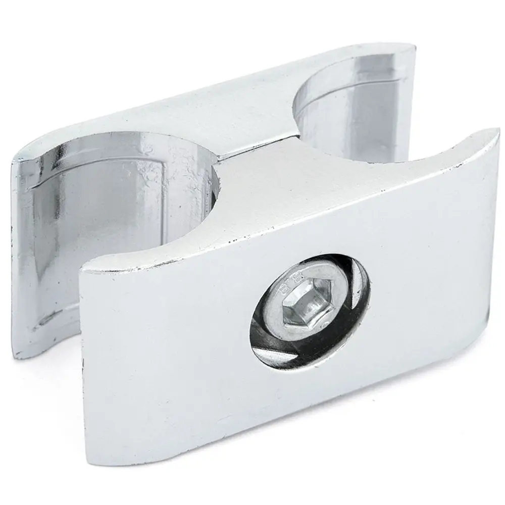 Соединитель труба-панель параллельно, цвет хром PALLADIUM STLM-2009446