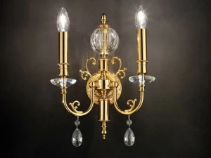 Masiero Бра из латуни с кристаллами накаливания Zaira