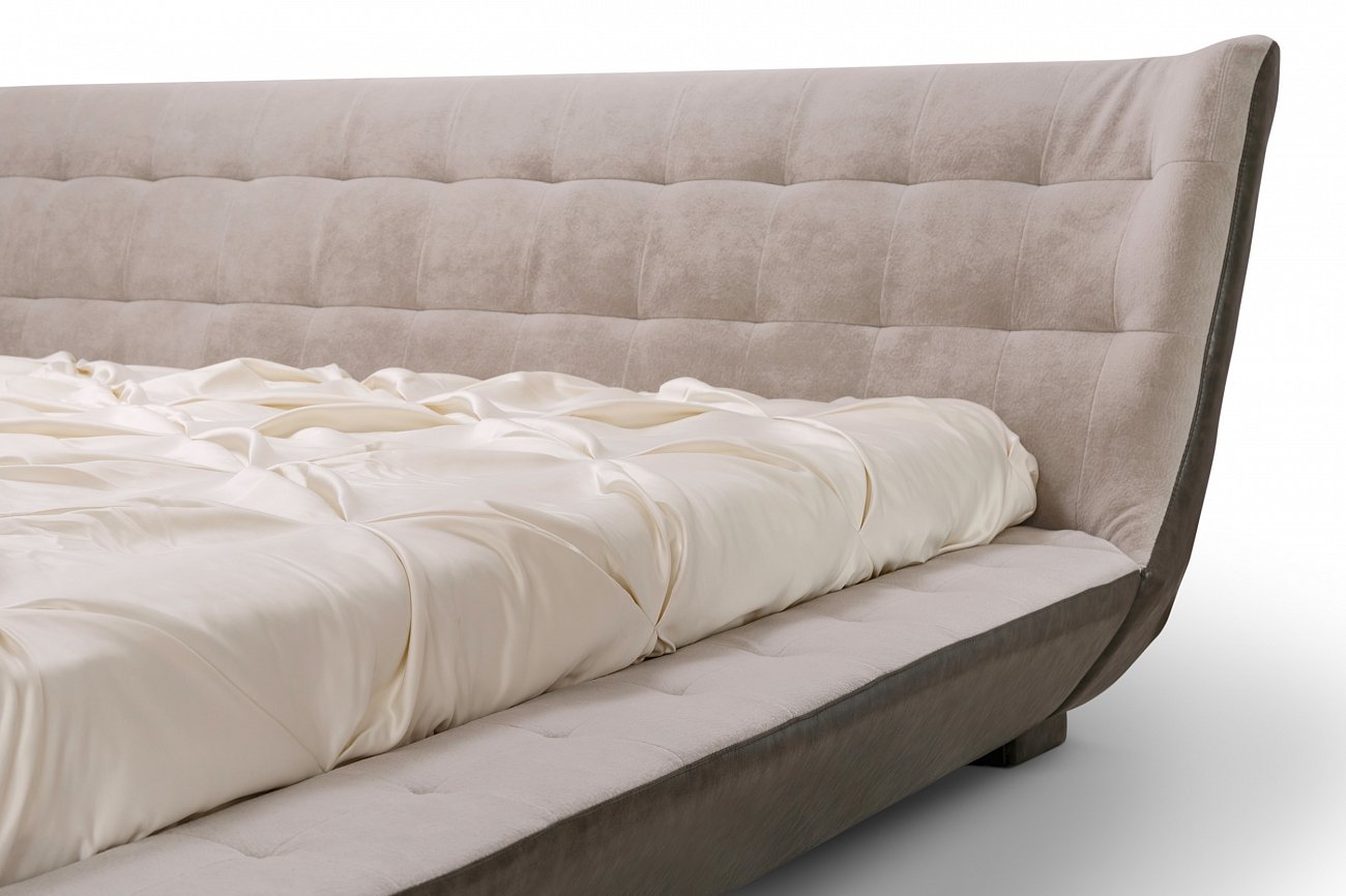 Кровать двуспальная 180х200 бежевая Meridian KELLY LOUNGE ДИЗАЙНЕРСКИЕ 094398 Бежевый  - Вид №3