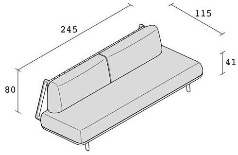 Alias 3-х местный тканевый диван Trigono sun-id-1373697 - Вид №6