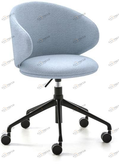 arrmet Регулируемое по высоте кресло из ткани на колесиках Belle sun-id-1452999