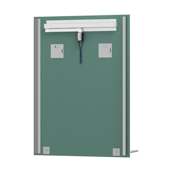 Зеркало с полочкой со встроенным LED-светильником 7W 100x75 см EVOFORM BY 2158 sun-id-561510 - Вид №1