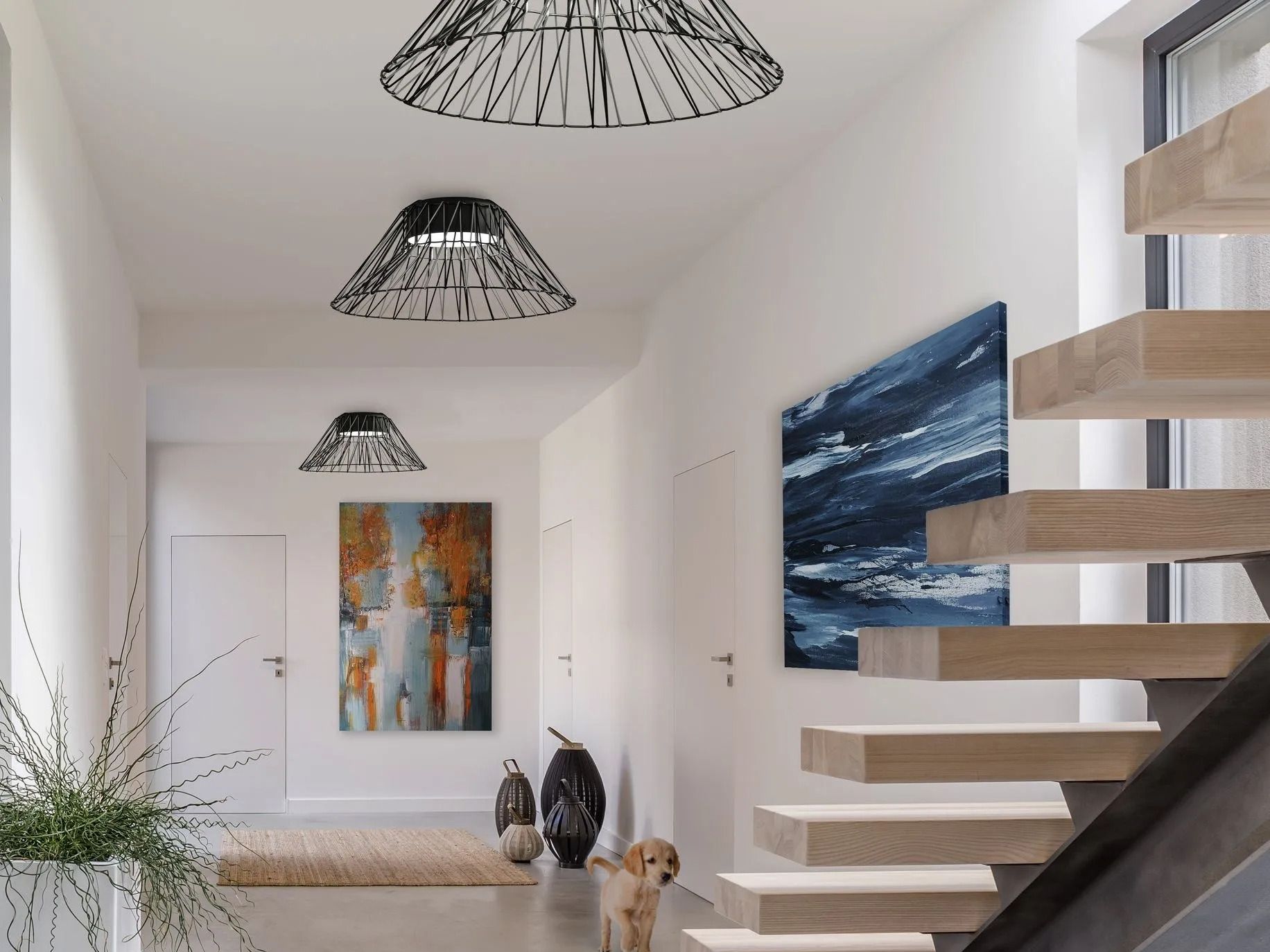 Светодиодный потолочный светильник из веревки и металла Olé Lighting Bimba ARCH-00032377 - Вид №4