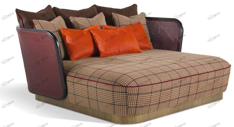 ETRO Home Interiors Мягкая кушетка из ткани Caral E.car.225.a