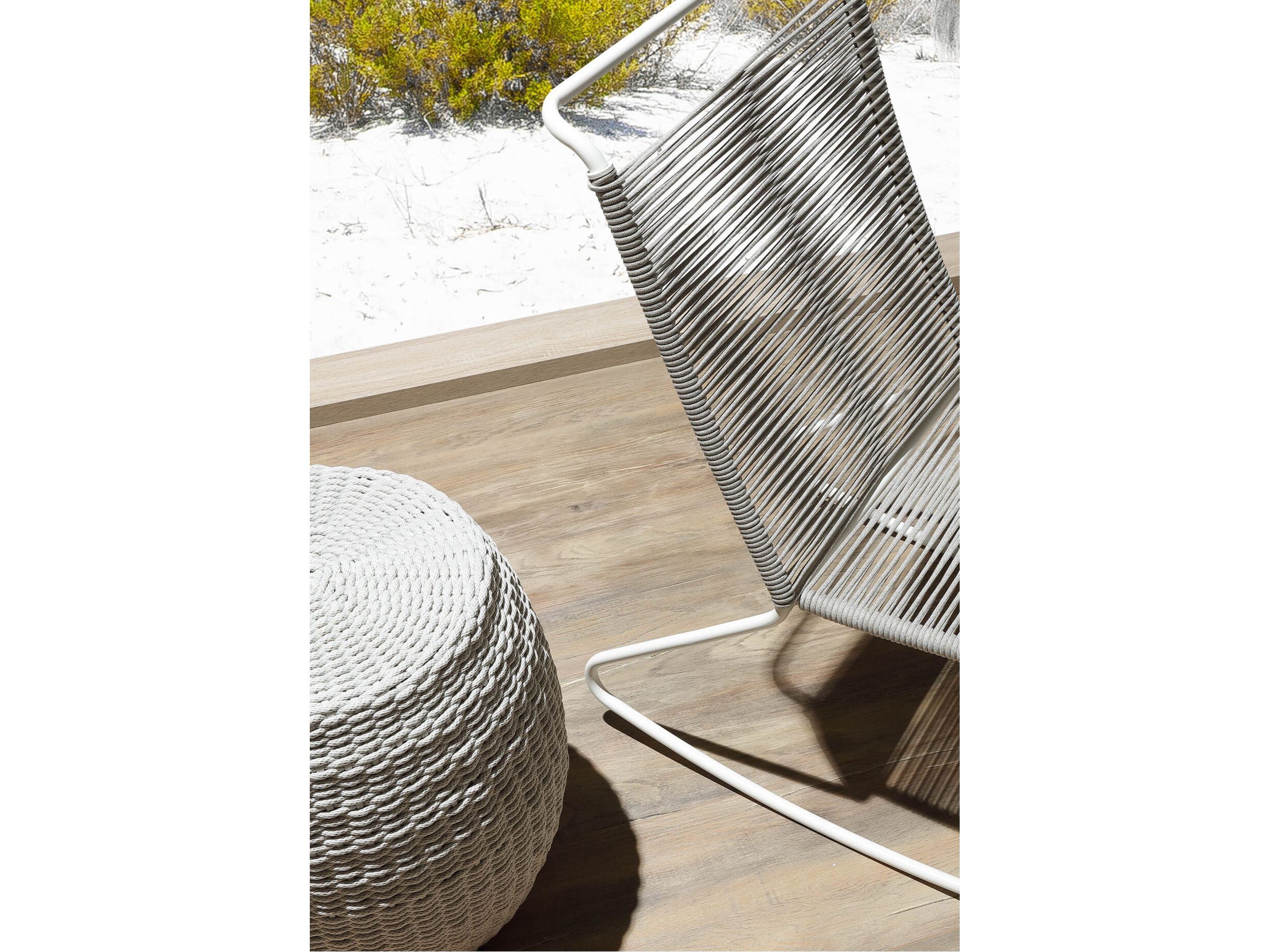 Плетеное алюминиевое садовое кресло-качалка Nodo Italia Beach House ARCH-00068244 - Вид №6