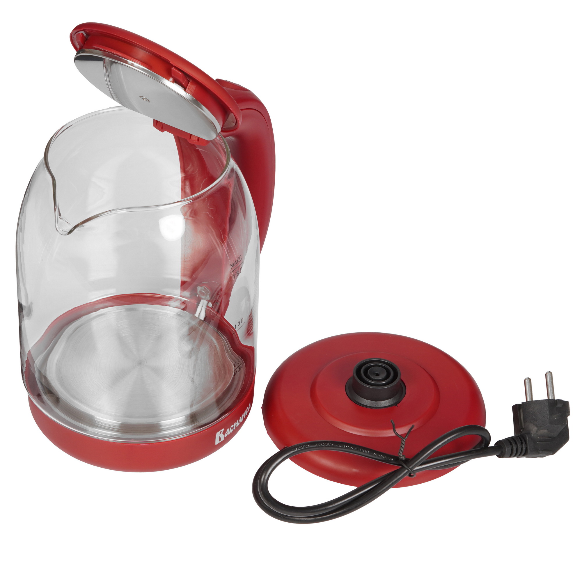 8195727 Электрочайник Василиса ВА-1035 бордовый STDN-0032695 - Вид №4