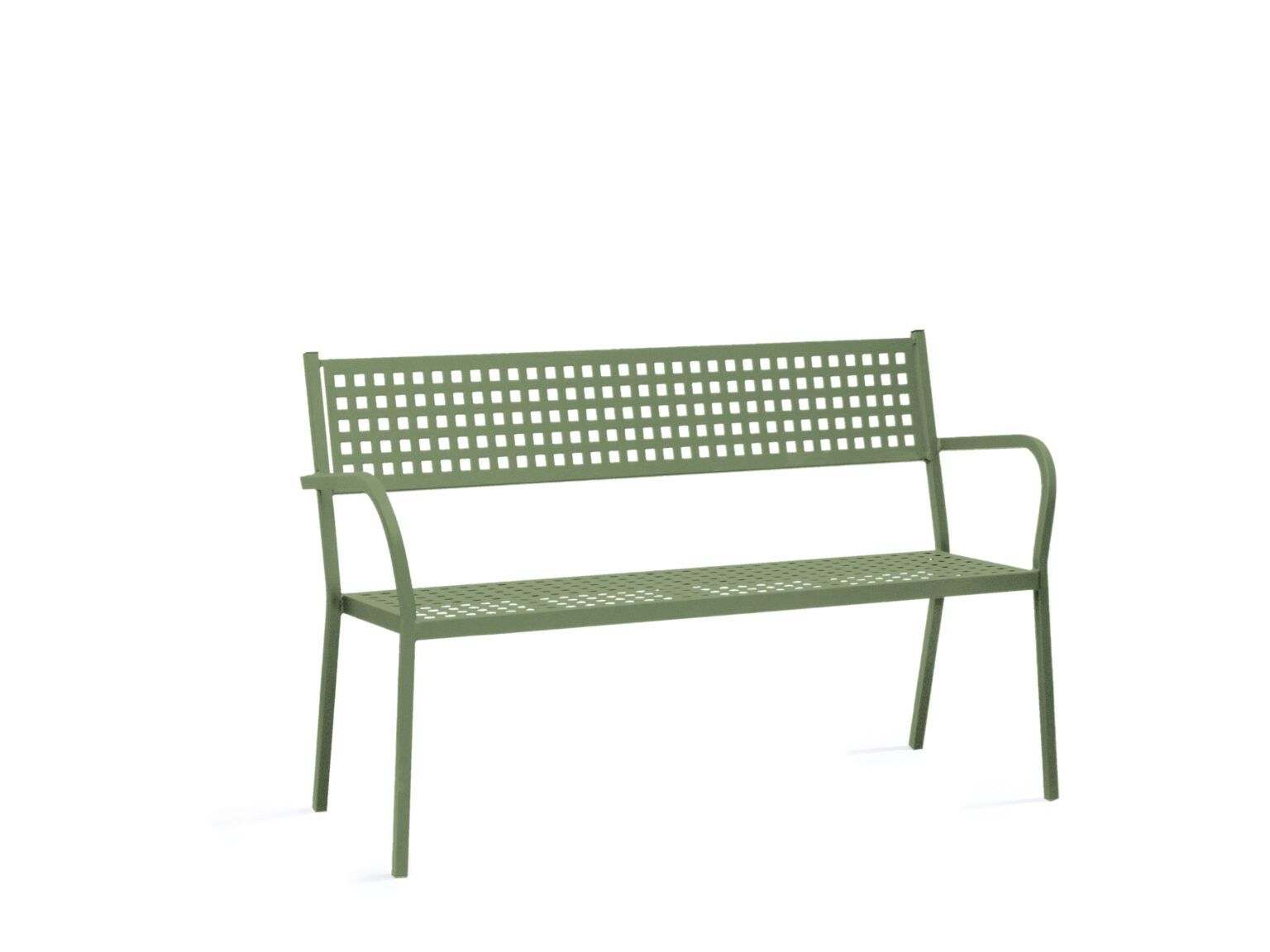 Металлическая садовая скамейка с подлокотниками Vermobil ARCH-00062963 - Вид №9