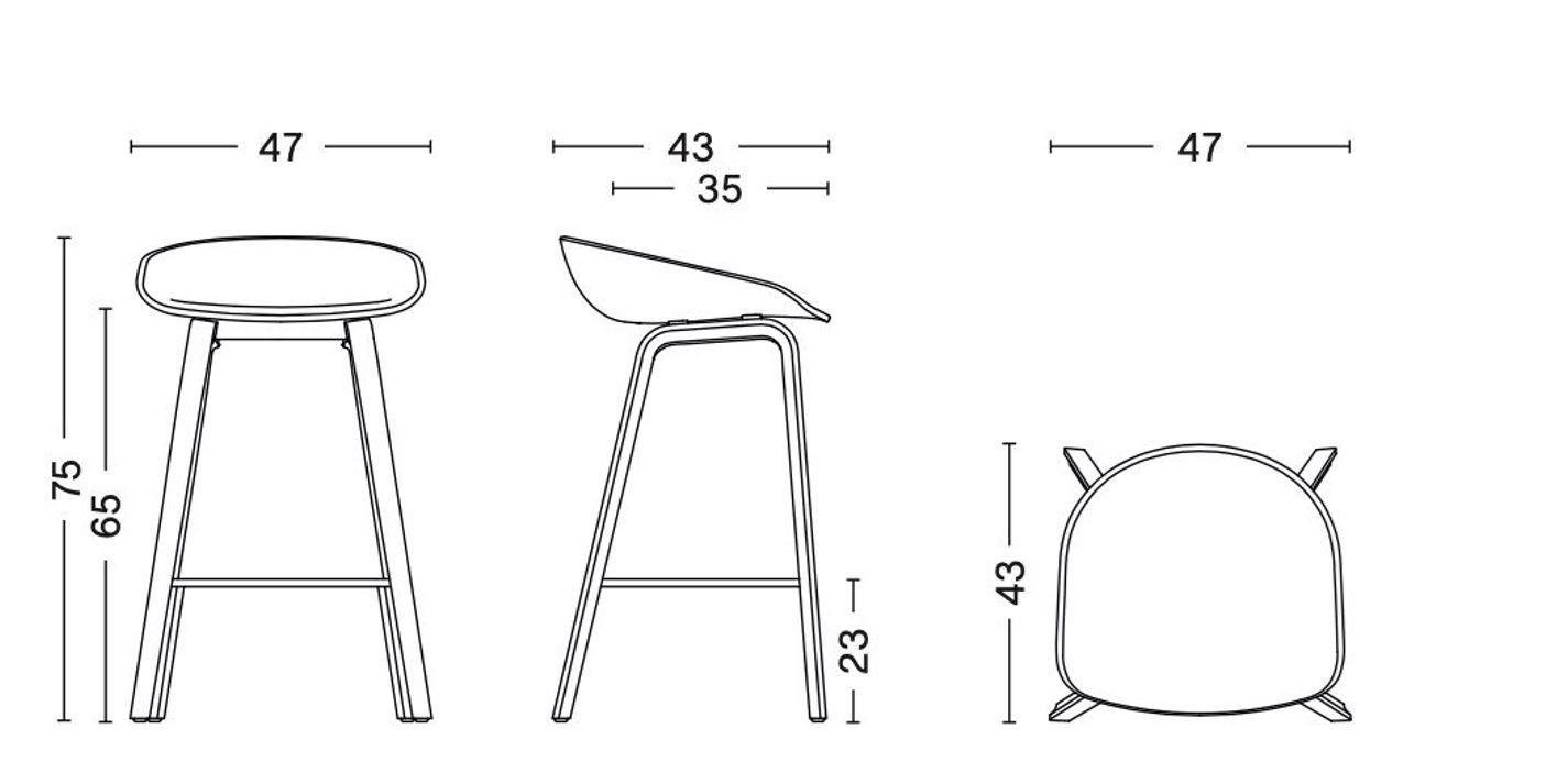 Полипропиленовый стул In Stock Hay ARCH-00046773 - Вид №2