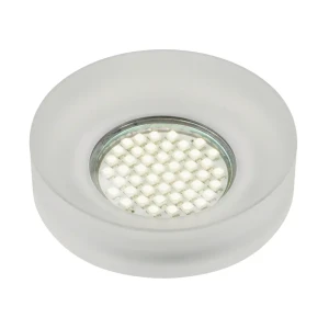 Светильник точечный встраиваемый DLS-N101 с LED-подсветкой под отверстие 65 мм, 1.7 м², цвет прозрачный 82644310 STLM-2178942