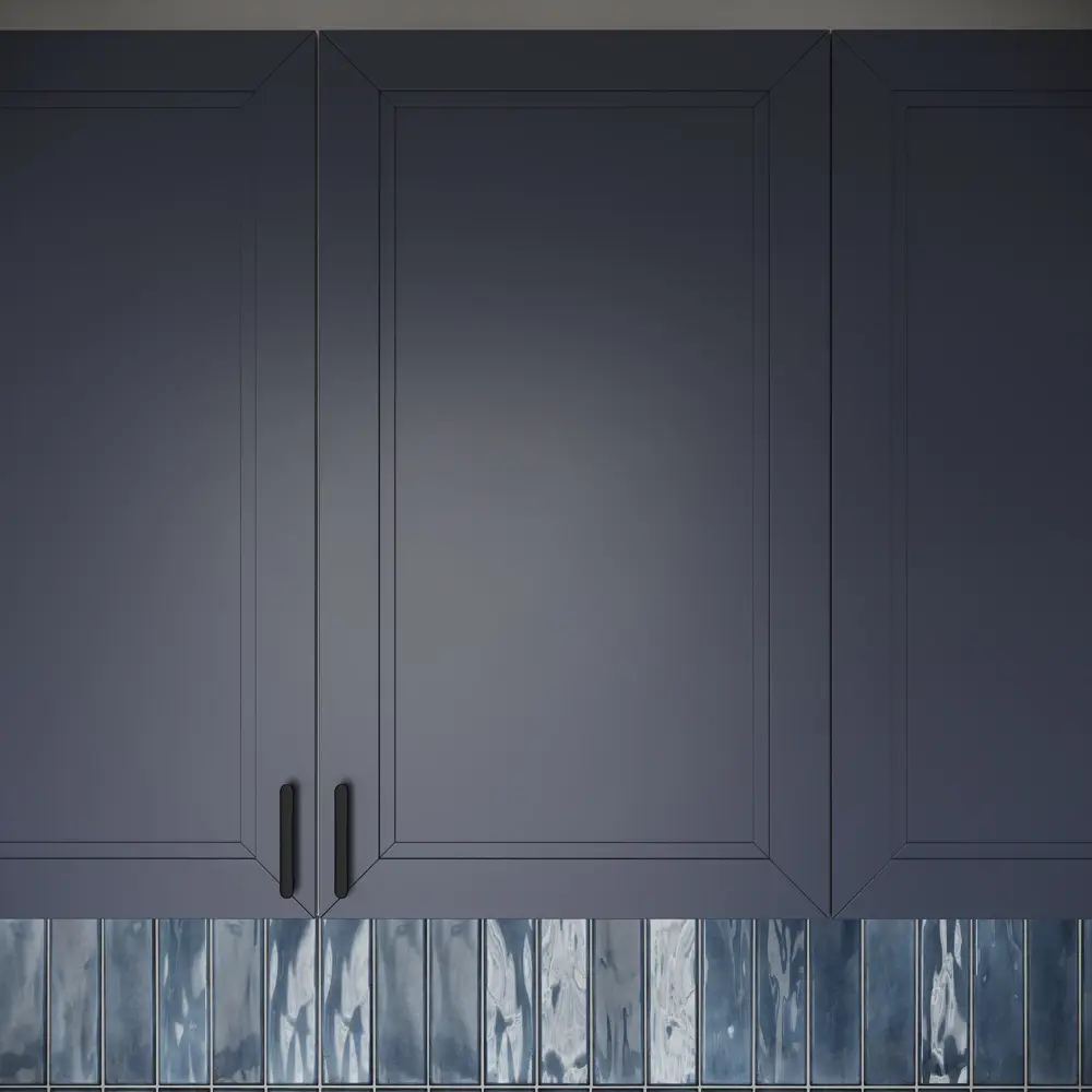 Фасад-витрина кухонного шкафа Котлас 40x77 см KONSENSA Стекло цвет синий STLM-2051745 - Вид №10