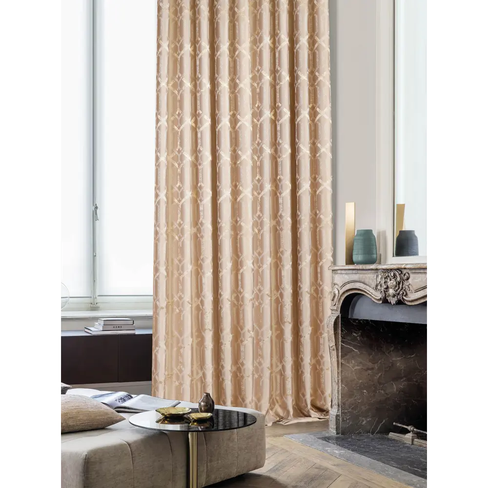 Штора на ленте Jane 160x280 см цвет светло-бежевый MIAMOZA STLM-2165462 - Вид №3