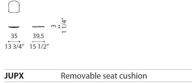 Cappellini Кресло полиэтиленовое с подлокотниками Juli sun-id-1377448 - Вид №35