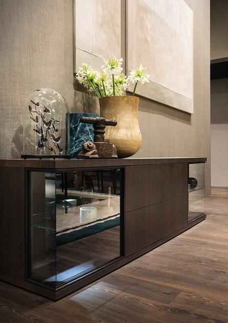 Lema Комод из стекла и термообработанного дуба Glance sun-id-1411262 - Вид №2