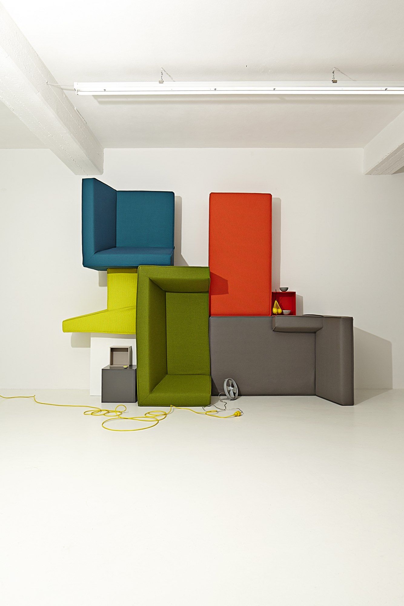 Модульный прямоугольный пуф из ткани Cubit by Mymito ARCH-00027759 - Вид №38