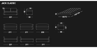 Milano Bedding Диван-кровать из ткани Jack sun-id-1479084 - Вид №4