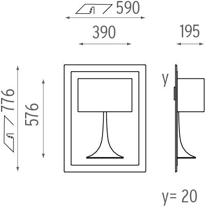 Flos Бра с прямым и отраженным светом Soft collection - 3d sun-id-1397769 - Вид №3