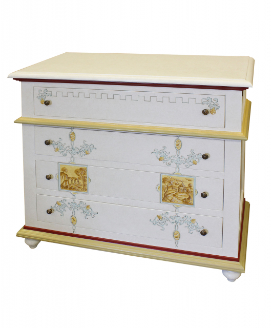 2820 Tifernoit Комод с 4 ящиками, гладкий Zona Notte  - Вид №2