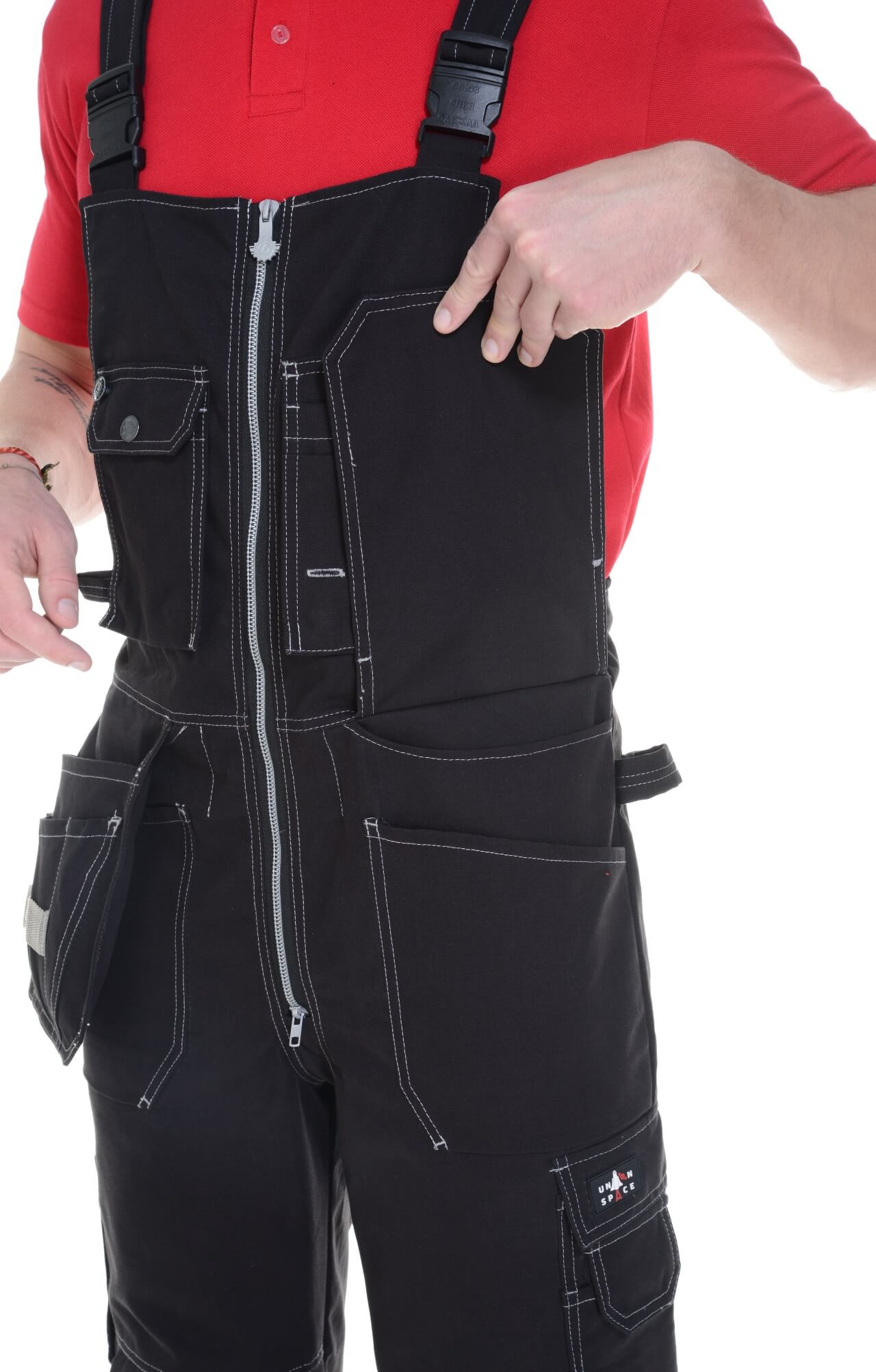 62308 Полукомбинезон  черный Union Space  Летняя спецодежда  размер 48-50/182-188  - Вид №7