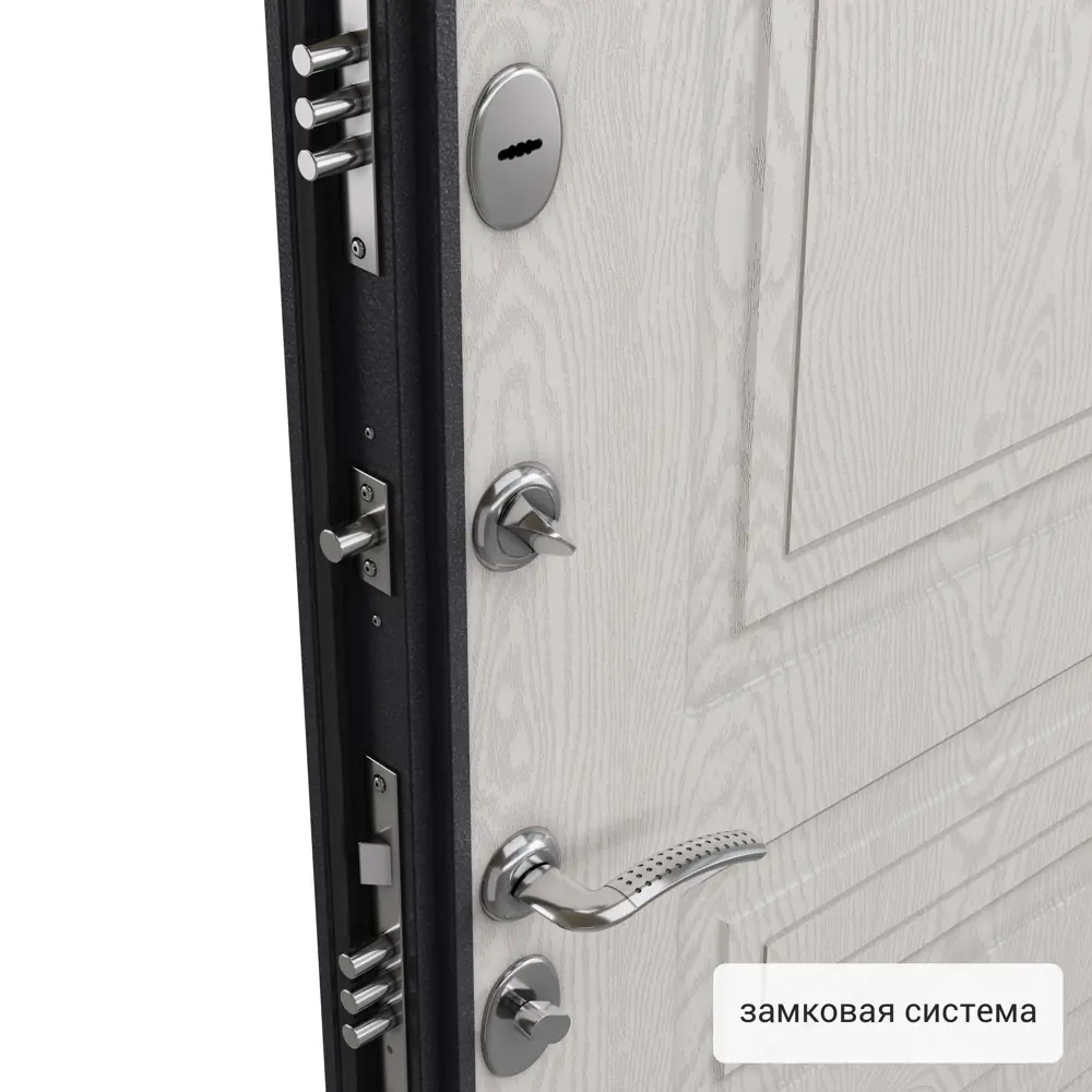 Дверь входная металлическая Берн 95x205 см правая цвет мара беленый TOREX STLM-2169104 - Вид №2