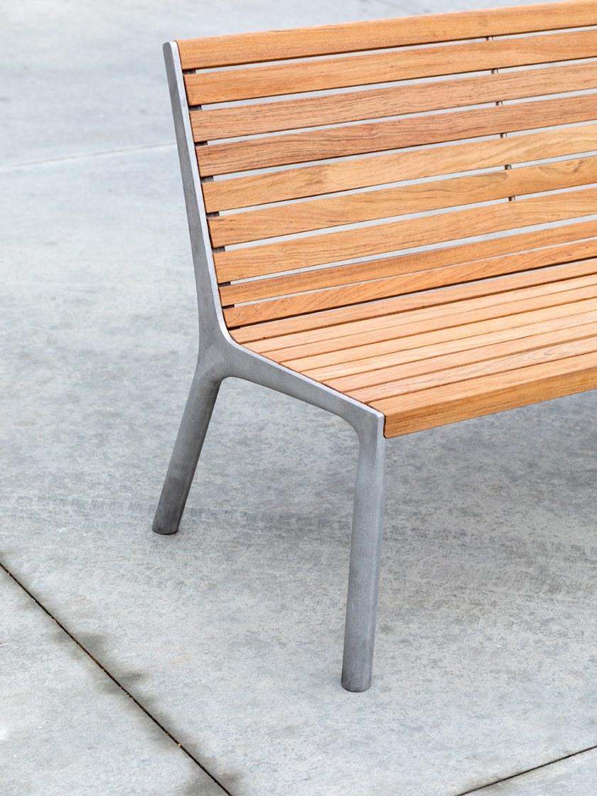 mmcité1 Скамья из стали и дерева со спинкой sun-id-1452163 - Вид №5