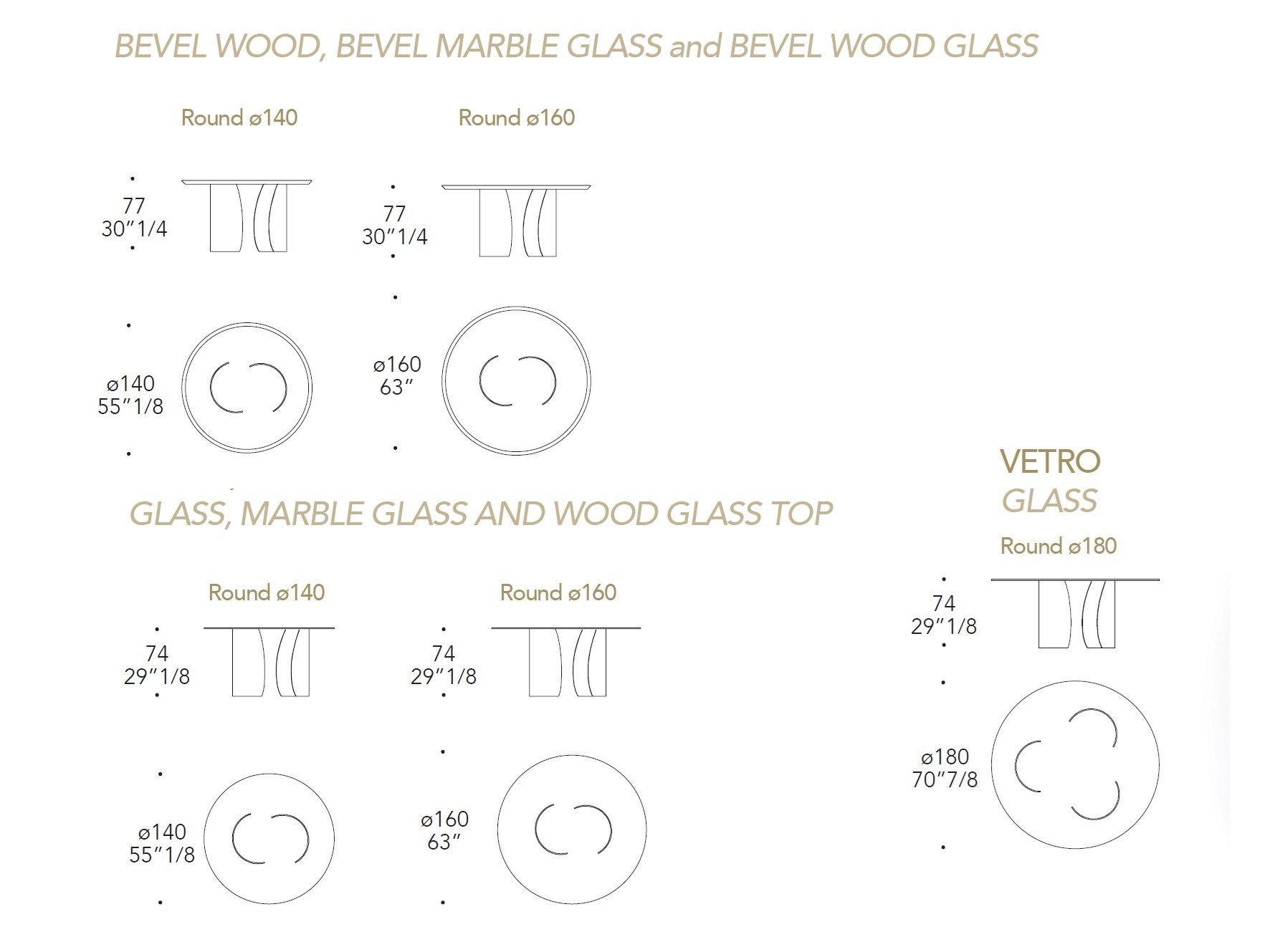 Круглый стеклянный обеденный стол REFLEX ARCH-00039958 - Вид №3