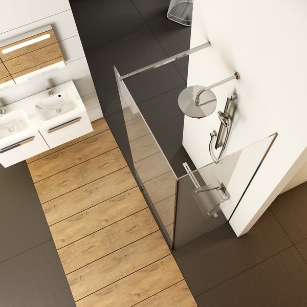 Walk In Corner-120/80 v.200 bright alu+Transparent Ravak GW1CG4C00Z1 - Вид №5