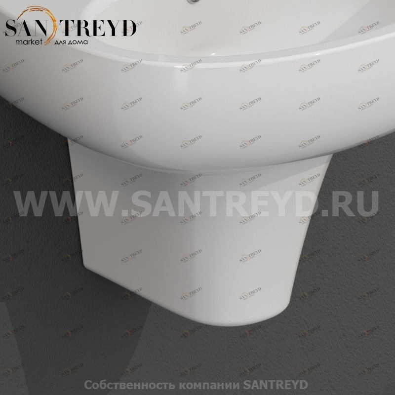 GRS05BI Полупьедестал 26 см цвет Белая глазурь Globo GRACE Италия Ceramica Globo