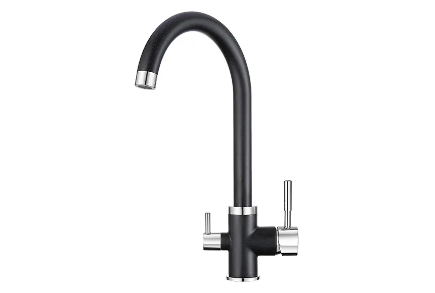 2168, ЧЁРНЫЙ, СМЕСИТЕЛЬ КУХОННЫЙ GRANULA 2168-ST109 - Вид №1