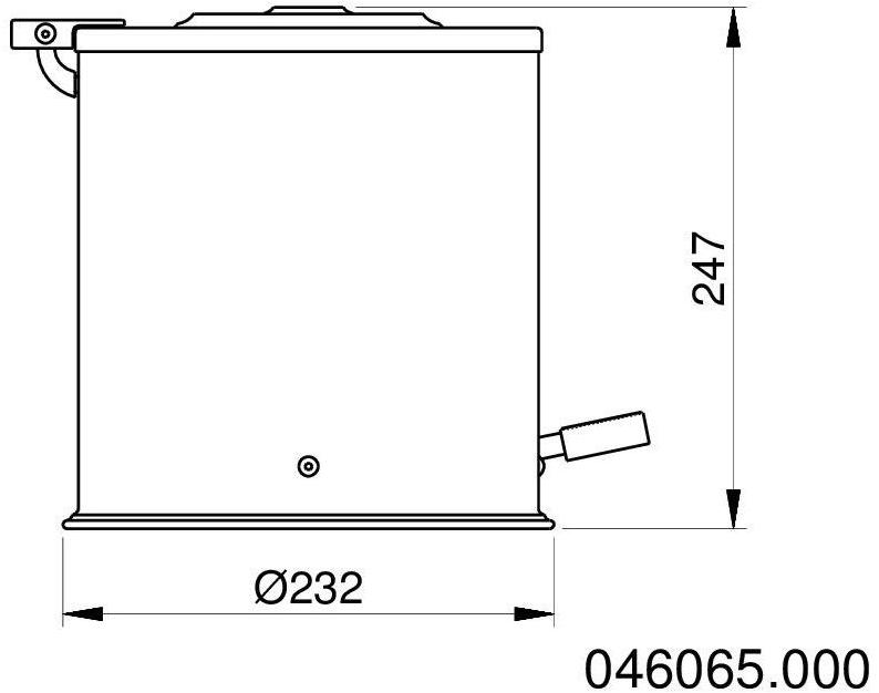 Bronces Mestre Мусорный ящик из латуни Boutique 046065.000.00 - Вид №2