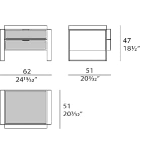 Деревянная тумбочка и кожаные детали, с ящиками Turri Joel ARCH-00079206 - Вид №5