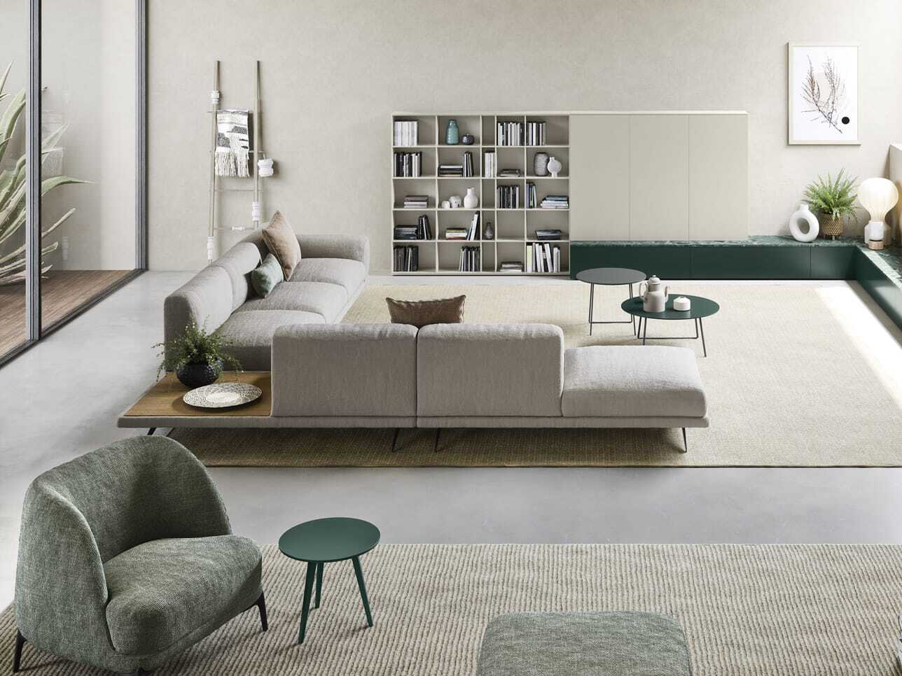 Тканевый диван с полуостровом Novamobili NOA ARCH-00036814 - Вид №6