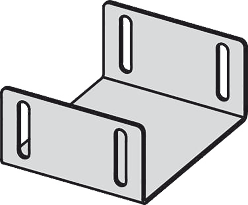 Перемычка для дренажных желобов 75 мм, оцинкованная сталь ALCAPLAST ADZP007 - Вид №1